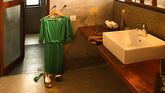 Luxury toilet with all amenities at Xandari 